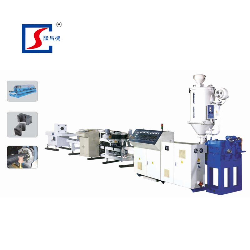 PE PP PVC Single Wall Corrugated Pipe Production Line